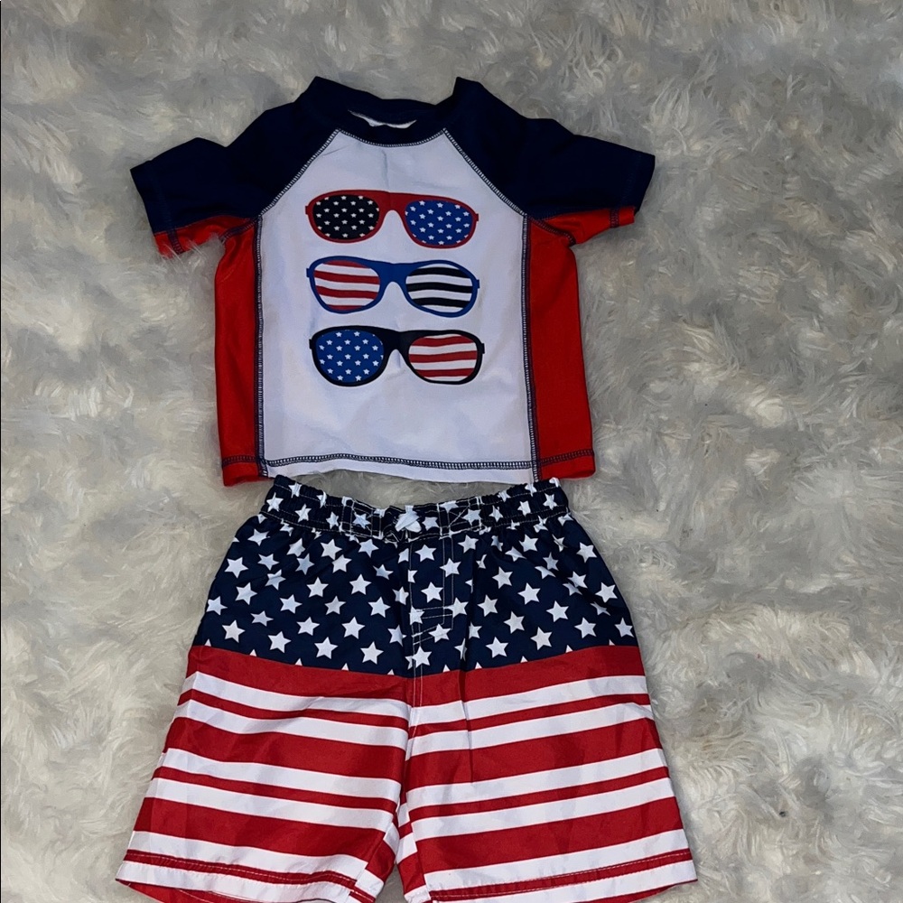 Freestyle Revolution Red, White, and Blue Kids Swim Set